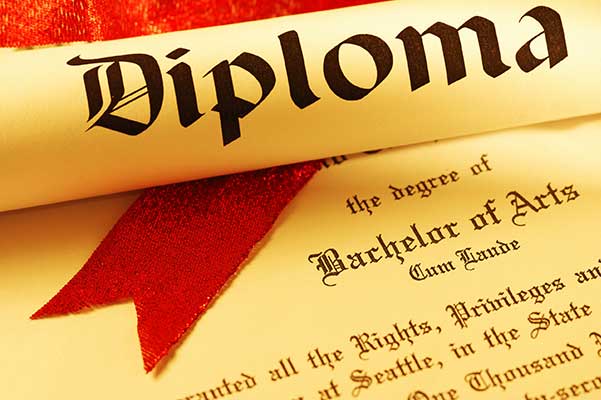 Certified translations of diplomas
