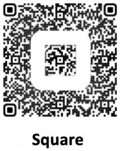 QR code for Square credit card payments for translation services 